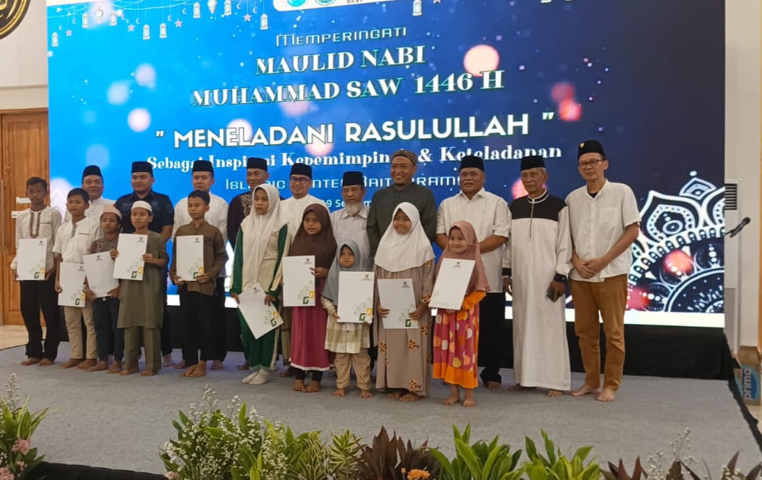 BAZNAS Tangsel Wujudkan Senyum Ceria Anak Yatim Warnai Maulid Nabi Tingkat Kota Tangerang Selatan