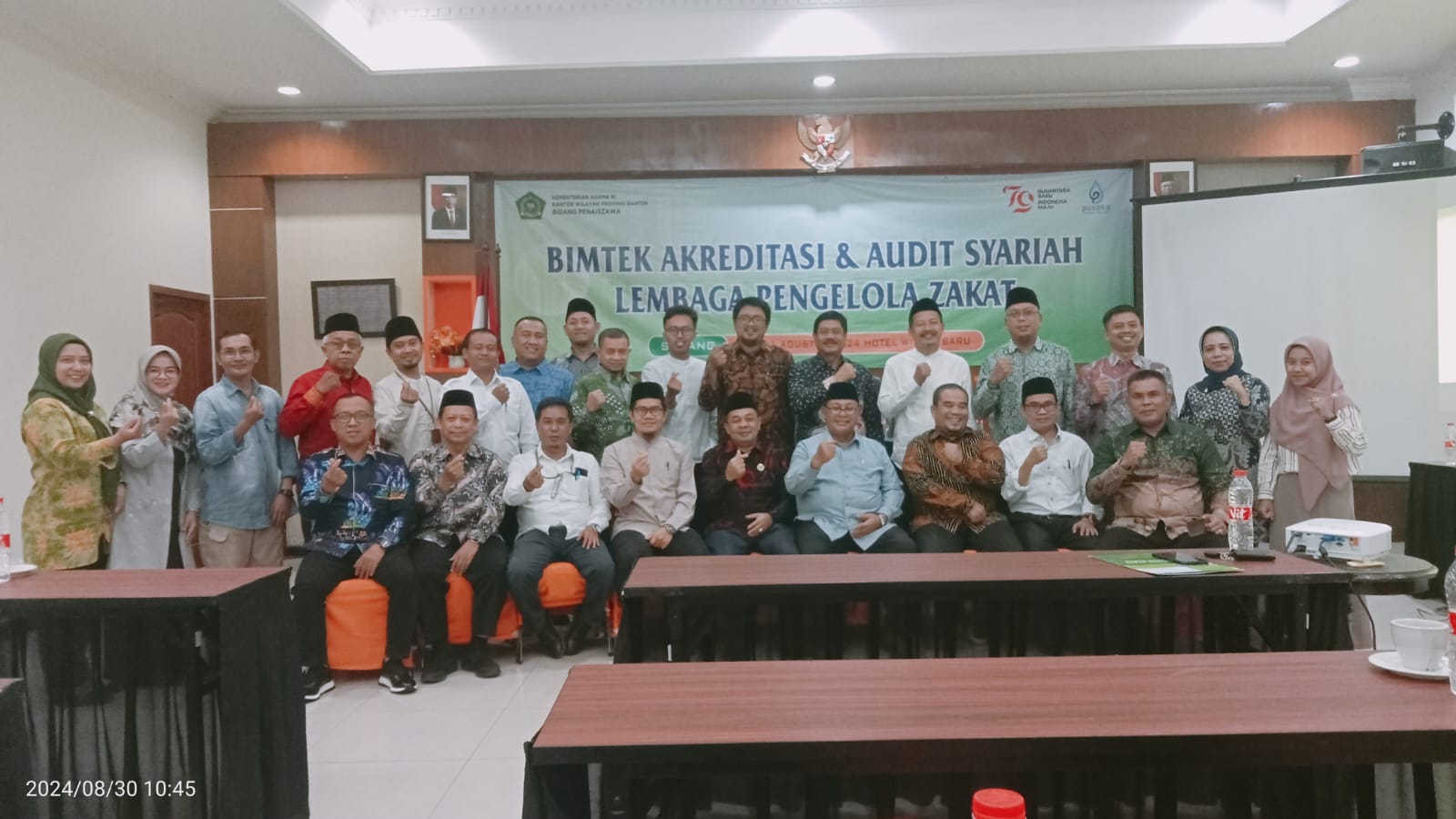 Tingkatkan Kualitas Pengelolaan Zakat,  BAZNAS Tangsel Ikuti Bimtek Akreditasi dan Audit Syariah Lembaga Pengelola Zakat Se-Provinsi Banten