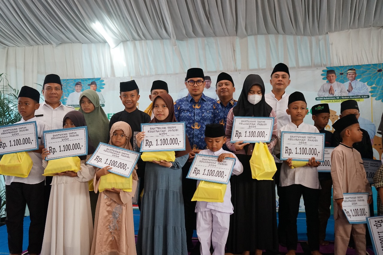 BAZNAS Tangsel Gelar Santunan Anak Yatim di Kelurahan Parigi, Pondok Aren
