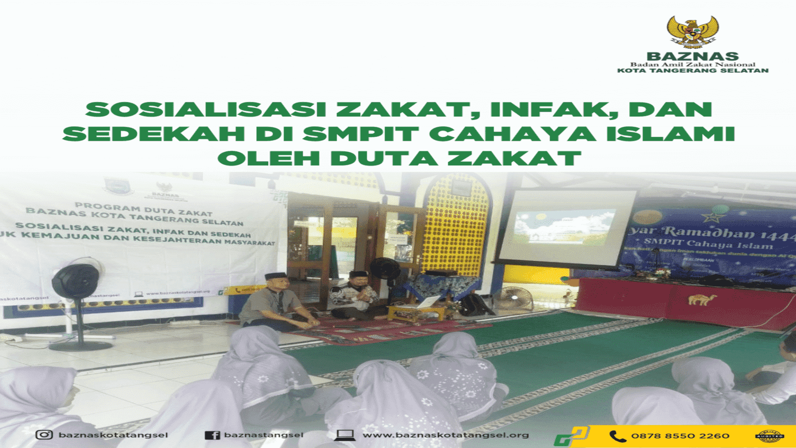 Sosialisasi Duta Zakat ke Sekolah se-Kota Tangerang Selatan