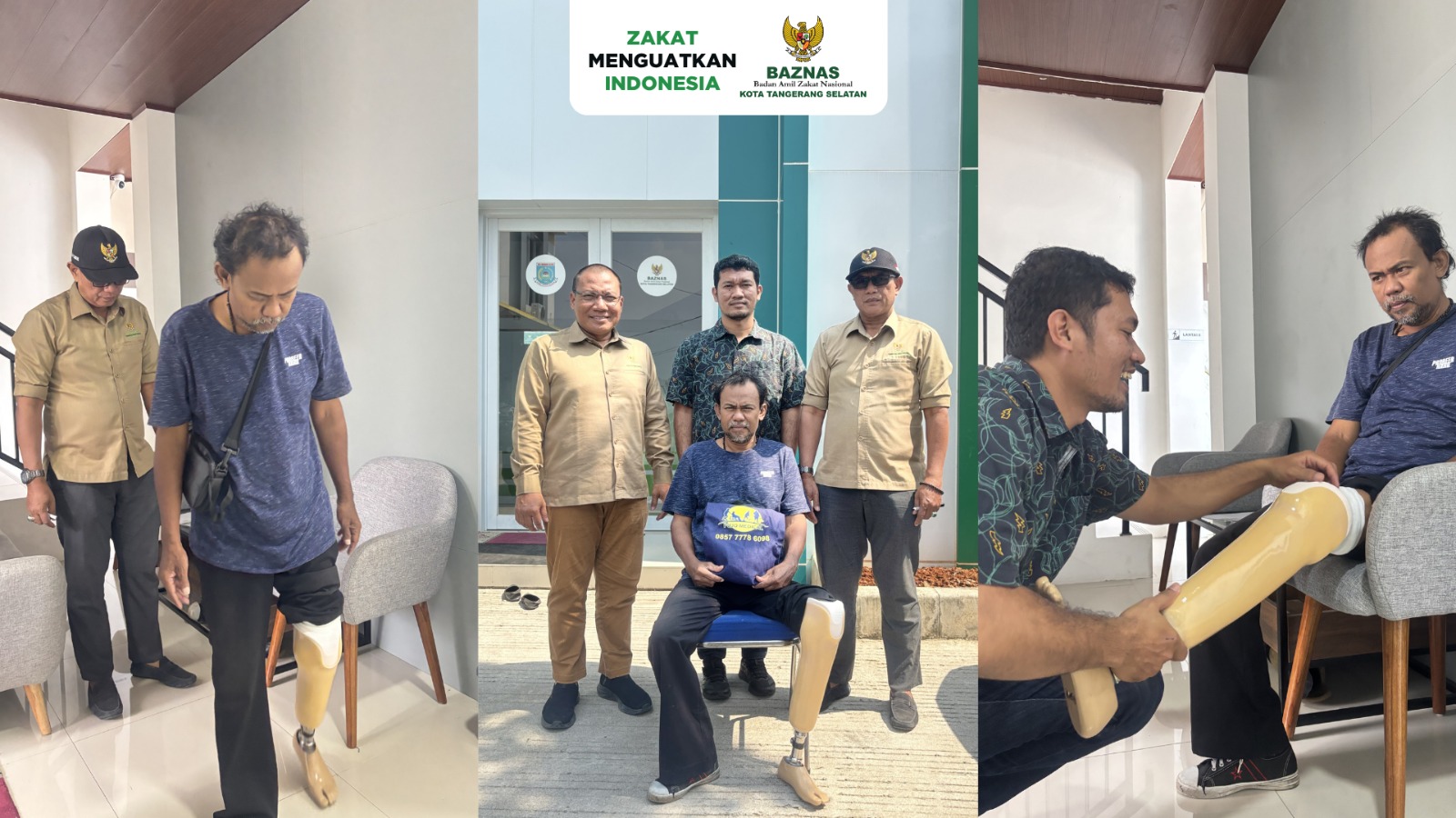 Kaki Palsu Ini Bukan Sekadar Bantuan Melainkan Langkah Baru Bagi Pak Amrullah Untuk Terus Mencari Nafkah Dengan Semangat