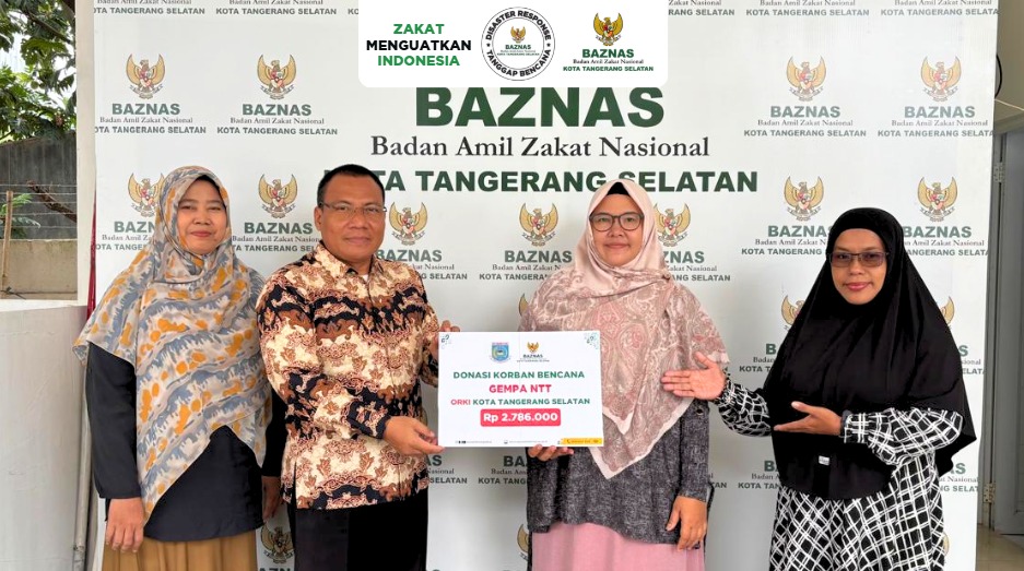ORKI Kota Tangerang Selatan Serahkan Donasi  Rp 2,786 Juta Untuk Membantu Saudara di NTT