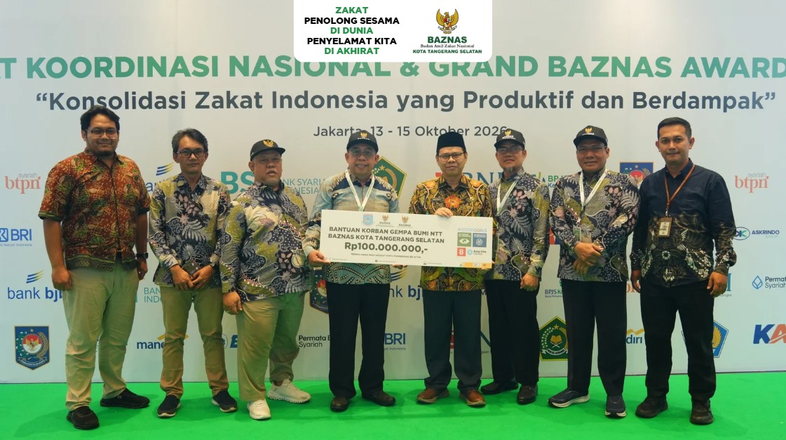 BAZNAS Kota Tangerang Selatan Salurkan Donasi Rp100 Juta untuk Bantu Penyintas Bencana di NTT